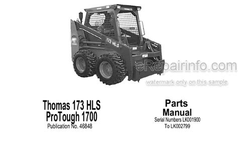 thomas 173 hls skid steer parts|thomas t173 accessories.